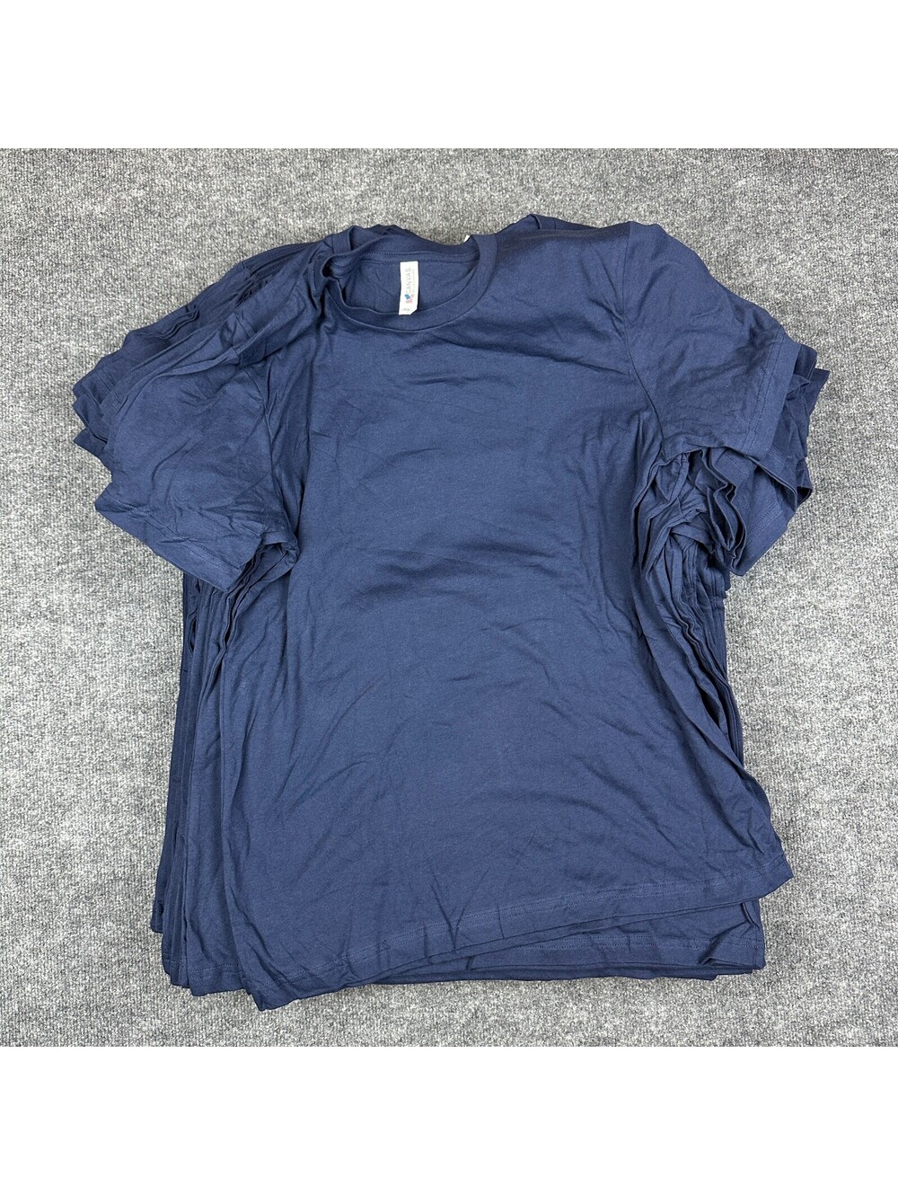 NWT Bella+Canvas Mens L Navy Blue T-Shirt USA Lot of 37